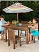Kidkraft Table and Stacking Chairs with Striped Umbrella