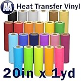 Heat Transfer Vinyl for T-shirts 20" x Yard (Black)
