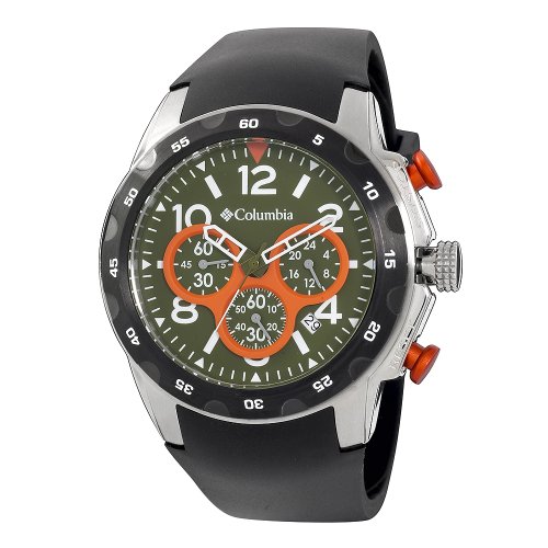Columbia Unisex CA004055 Transit Black and Silver-Tone Analog Sports Watch