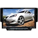 Planet Audio P9725B 7-Inch Single-Din In-Dash Receiver with Motorized Slide-Down Widescreen Touchscreen Monitor