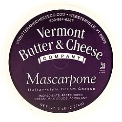 Mascarpone - Vermont Butter & Cheese -5 lb