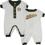 Oakland Athletics Newborn Pinstripe Coverall