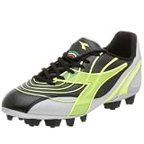 Diadora Mens Victor Plus RTX 14 Soccer Cleat,Black/Yellow,10.5 M