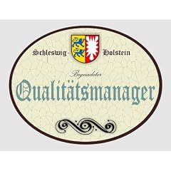 Holzschild Qualit�tsmanager - Schleswig-Holstein (18 x 14 cm)