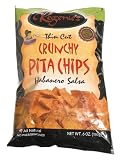 Regenie's Thin Cut Crunchy Pita Chips, Habanero Salsa, 6.0-Ounce Bags (Pack of 12)