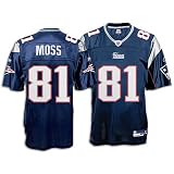 New England Patriots Randy Moss Replica NFL Equipment Youth Team Color Jersey