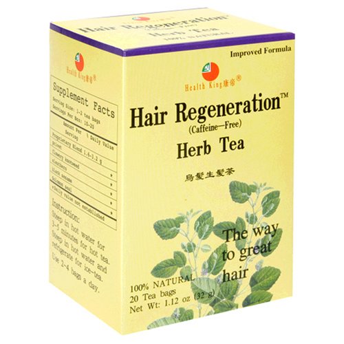 Best Price Health King  Hair Regeneration Herb Tea, Teabags, 20-Count Box (Pack of 4)