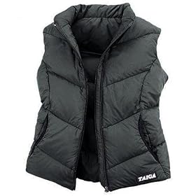 TAIGA Cypress 700 - Ladies Zip European Goosedown Down Vest, Black, MADE IN CANADA by TAIGA