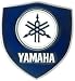 Blue & White Yamaha Motorcycles Logo Belt Buckle