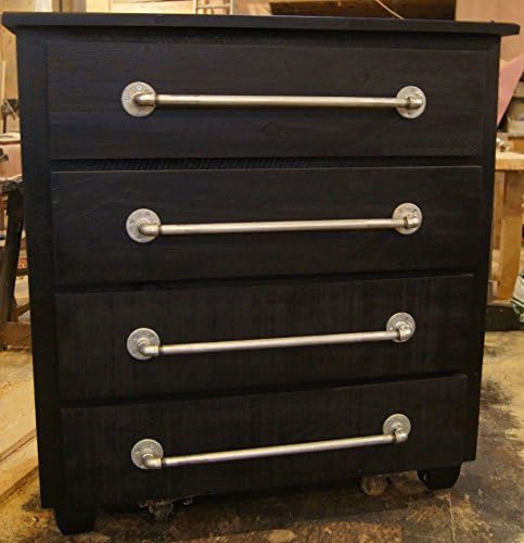 Custom Four Drawer Dresser with Industrial Pulls