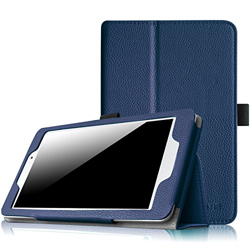 Fintie Acer Iconia Tab 8 A1-840FHD 8-Inch Android Tablet Folio Case - Premium PU Leather Cover Stand With Stylus Holder [Fits Acer Iconia Tab 8 A1-840FHD-197C / A1-840-131U / A1-840FHD-10G2] - Navy