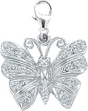 14k Gold Diamond Butterfly Charm (1/10 cttw)
