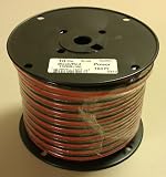 10AWG Red  Black Bonded Speaker Wire 100' Roll