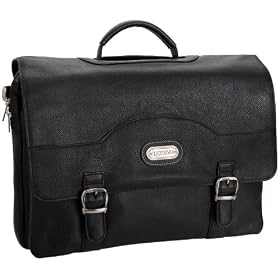 Leatherbay Stanford Leather Briefcase Laptop Bag