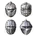 Knight Masks Party Accessory (1 count) (4/Pkg)