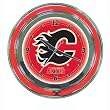 NHL Calgary Flames Neon Clock - 14 inch Diameter