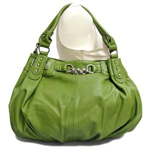 Large Faux Leather Slouchy Hobo Handbag