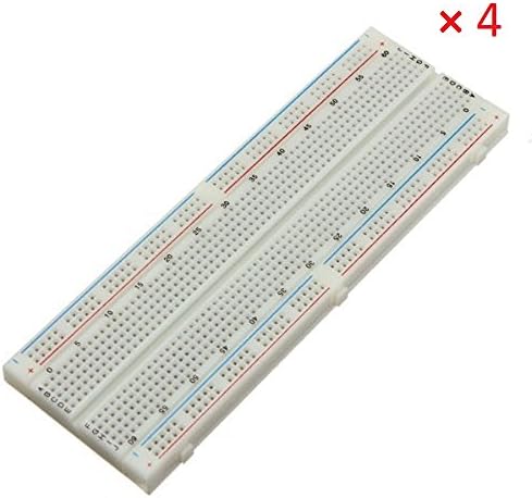 TinFmoon 4Pcs Solderless Plug In 830 Tie Points PCB BreadBoard