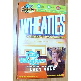 Pat Summitt Tennessee Lady Vols Wheaties Box