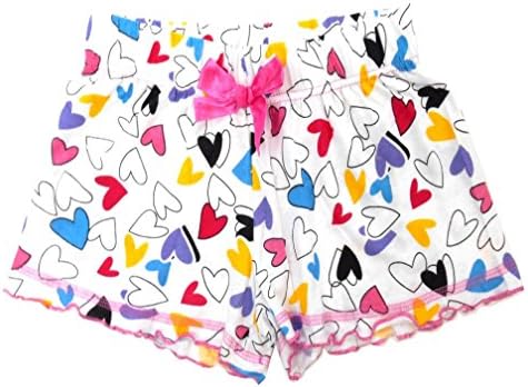 Juniors Cotton Booty PJ Shorts Multi Hearts LG