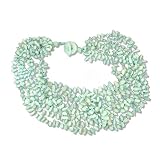Amazonite Beaded Necklace by Sajen, 23"