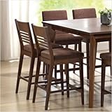 Grada Counter Height Dining Chair in Multi-Step Rich Cherry [Set of 2]