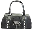 Guess Electric Logo Handbag in Coal (Black) (GUESS, PURSES, BAGS)