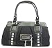 Guess Electric Logo Handbag in Coal (Black)