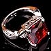 YAZILIND Valentine's Day Jewelry CZ Ring Stone Wedding Bridal Rhinestone Jewelry For Women