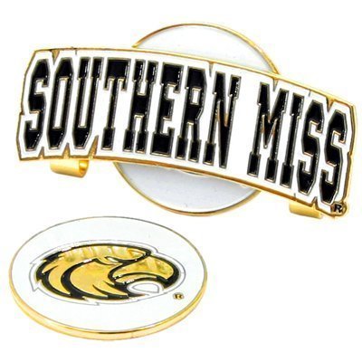 Southern Mississippi Golden Eagles Slider Hat Clip W/ Golf Ball Marker - Ncaa College Athletics