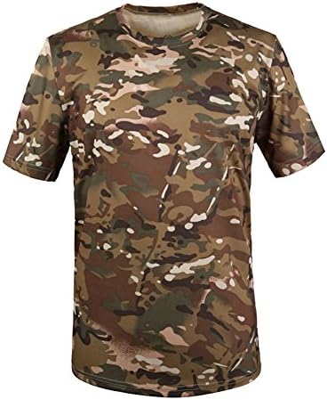 TESOON Men's UA Freedom Desert Digi Camo Compression Shirt L