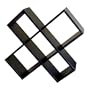 Crisscross Media Wall Storage Black