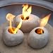 Natural Grey Fire Rock Torches with Gel Fuel