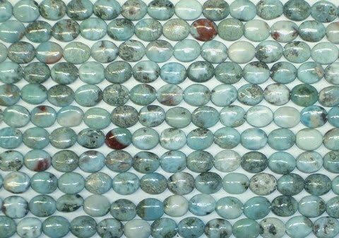 LARIMAR 10X14 FLAT OVAL