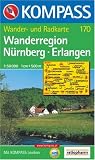 Kompass Karten, Wanderregion N�rnberg, Erlangen: Wander- und Radkarte