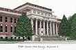 Middle Tennessee State University Lithograph 14x10 Unframed Lithograph