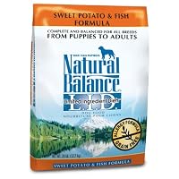 Natural Balance Dry Dog Food, Grain Free Limited Ingredient Diet Fish and Sweet Potato Recipe, 28 Pound Bag