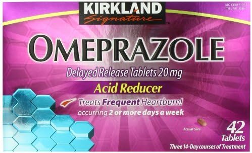 Kirkland Signature Omeprazole 20mg 42 tabs (Pack of 3)