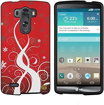 Spots8® For LG G3 D850/VS985/D851/990 ( T-Mobile) Glossy Image Hard Case 2 Piece Snap On Cellphone Plastic Cover - Winter Fire Design