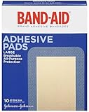 Band-Aid Brand Adhesive Bandages, Large Adhesive Pads,...