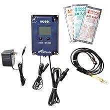 Hanna Instruments HI991405-01 GroCheck High Range pH/EC/TDS/Temperature Monitor, 115V