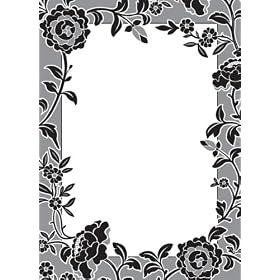 Brewster Wall Pops WPE99869 Peel & Stick Brocade Dry-Erase Message Board with Marker