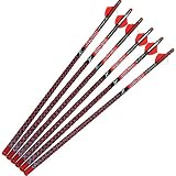 6-pk. Red Hot High Velocity Carbon Arrows