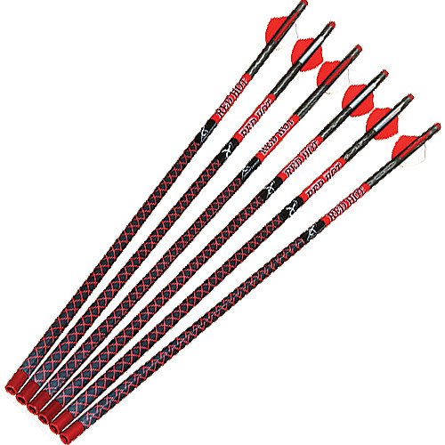6-pk. Red Hot High Velocity Carbon Arrows