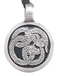 Celtic Dragon Pewter Pendant Necklace