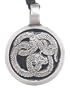 Celtic Dragon Pewter Pendant Necklace