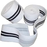 WEIGHT LIFTING KNEE WRAPS KNEE SUPPORT BANDAGE STRAPS