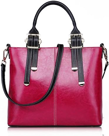 Good quality Leather Brown Black Blue Red Woman's shoulder bag messenger bag tote bag bags A104 (D)