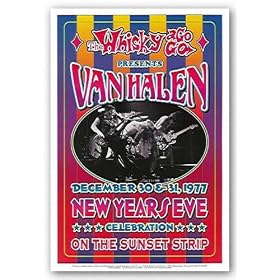 Van Halen New Year's Eve by Dennis Loren 12.25"x18.25" Art Print Poster