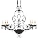 Avignon Six Light Kitchen Island Light in Serengeti Black
